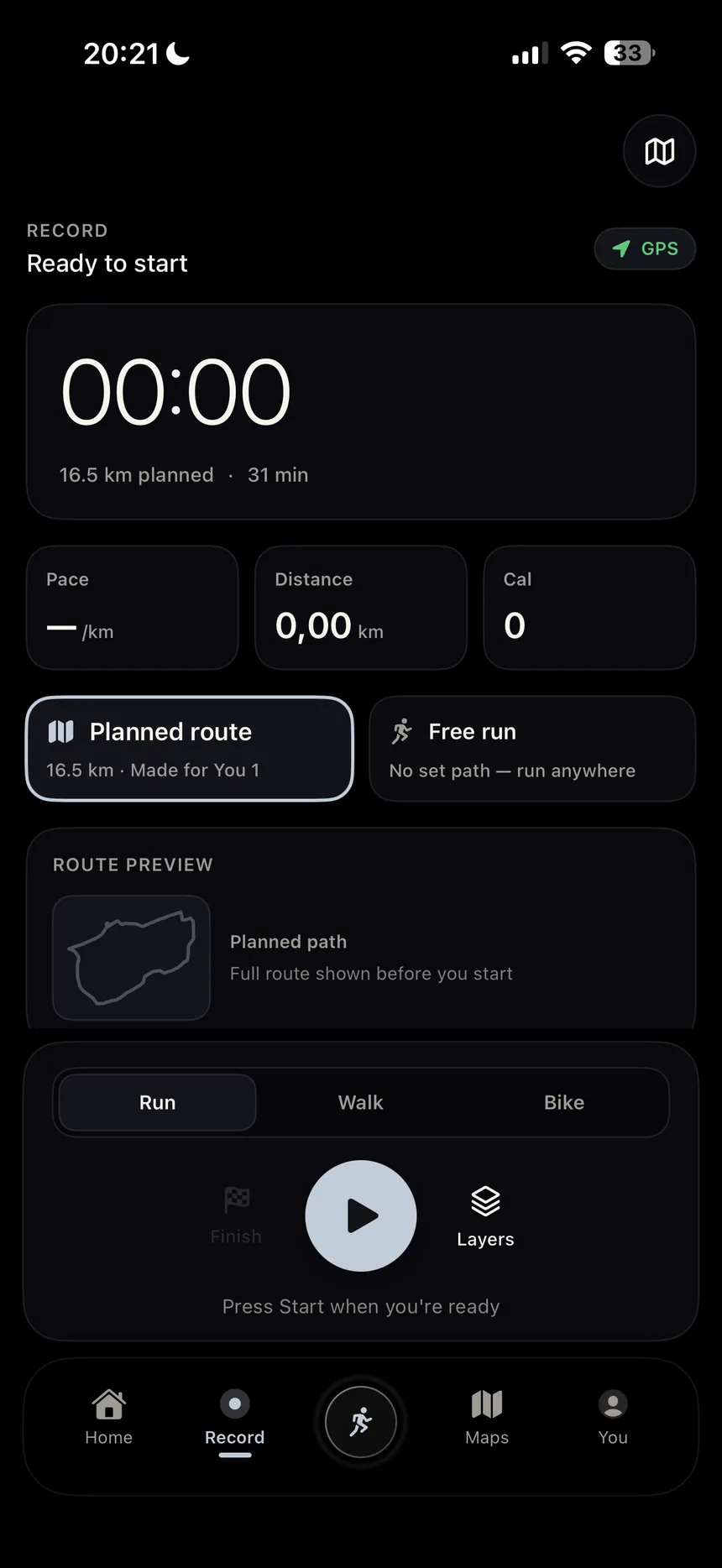 NOW App screen 1